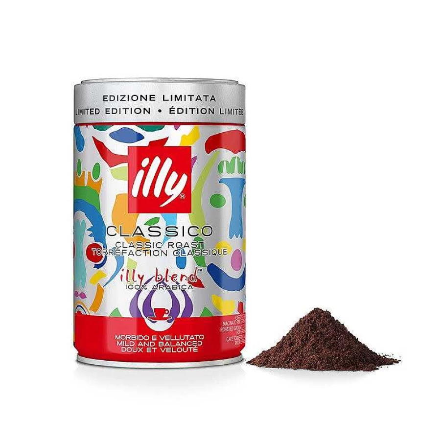 "Illy Classic Roasted Espresso Ground Coffee - Pascale Marthine Tayou Limited Edition"