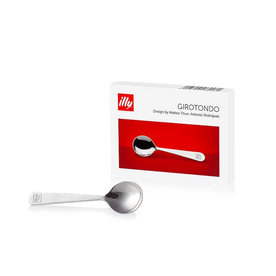 illy Girotondo 104mm Spoons - Set of 6 Stainless Steel Coffee Spoons