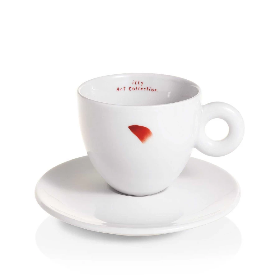 "Illy Art Collection Lee Ufan: Set of 2 Premium Cappuccino Cups"
