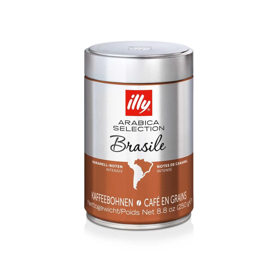 "Illy Arabica Coffee Beans - Premium Brazil Selection for Rich Flavor"