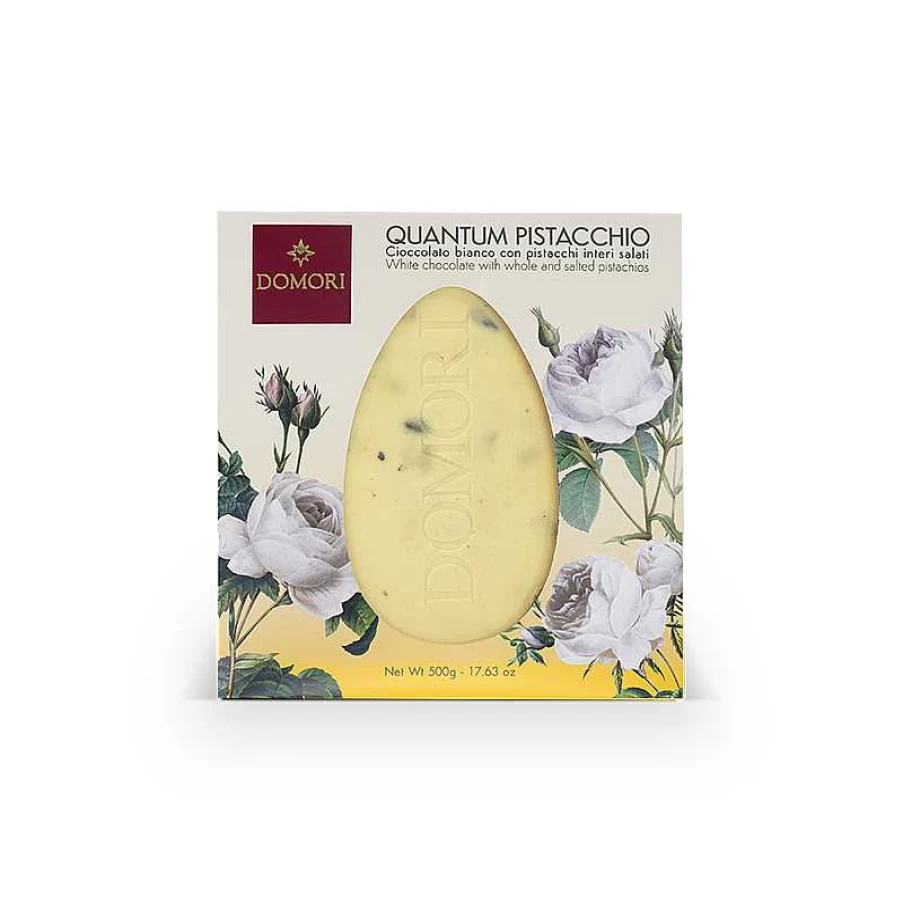 Illy Domori White Chocolate Block with Toasted Salted Pistachios
