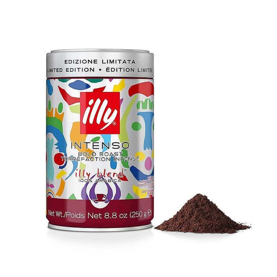 "Illy Intense Roasted Espresso Ground Coffee - Pascale Marthine Tayou Limited Edition"