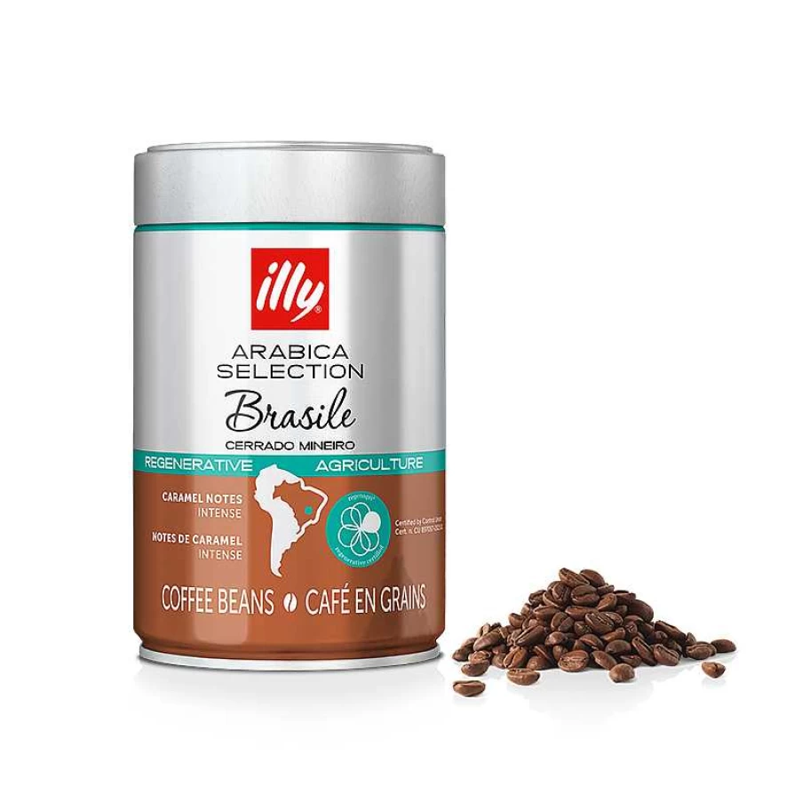 "Illy Arabica Coffee Beans Brazil Cerrado Mineiro 250g - Premium Selection"