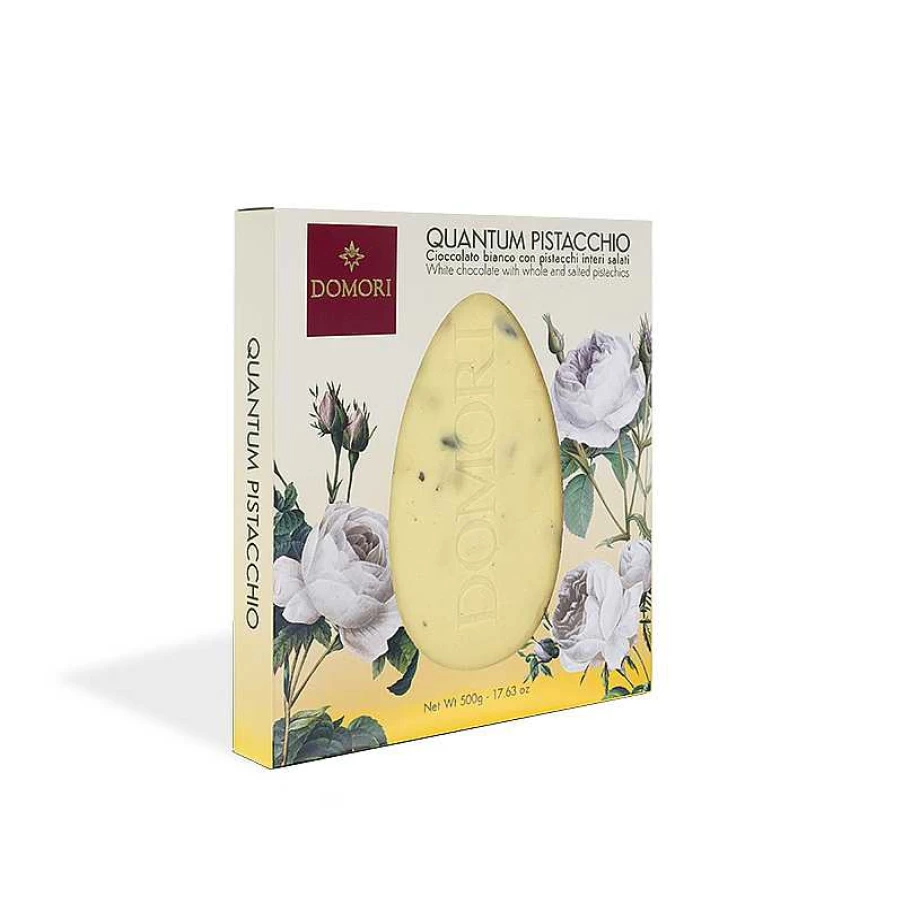 Illy Domori White Chocolate Block with Toasted Salted Pistachios