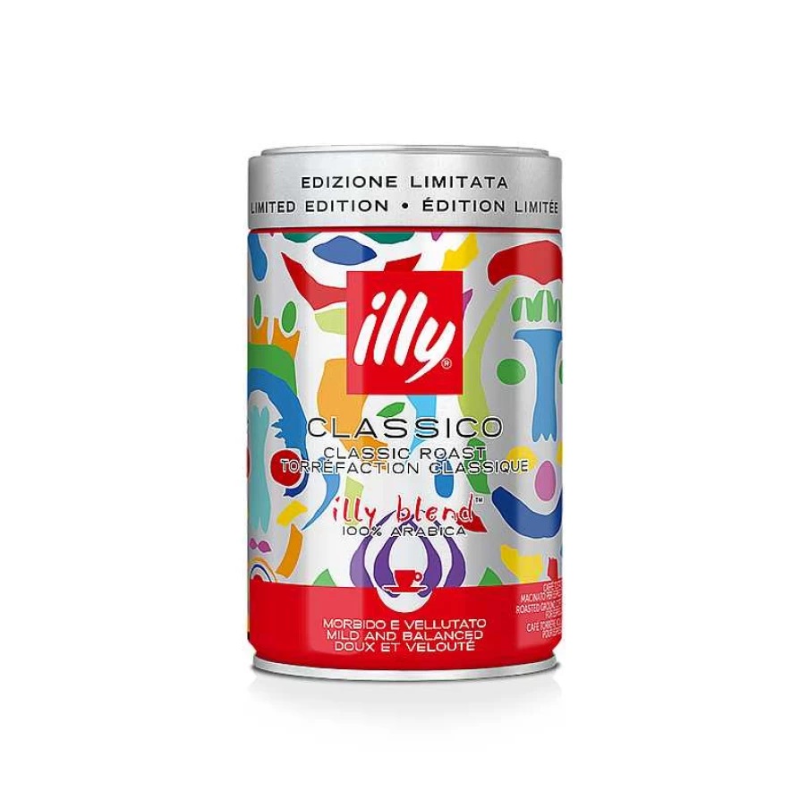 "Illy Classic Roasted Espresso Ground Coffee - Pascale Marthine Tayou Limited Edition"