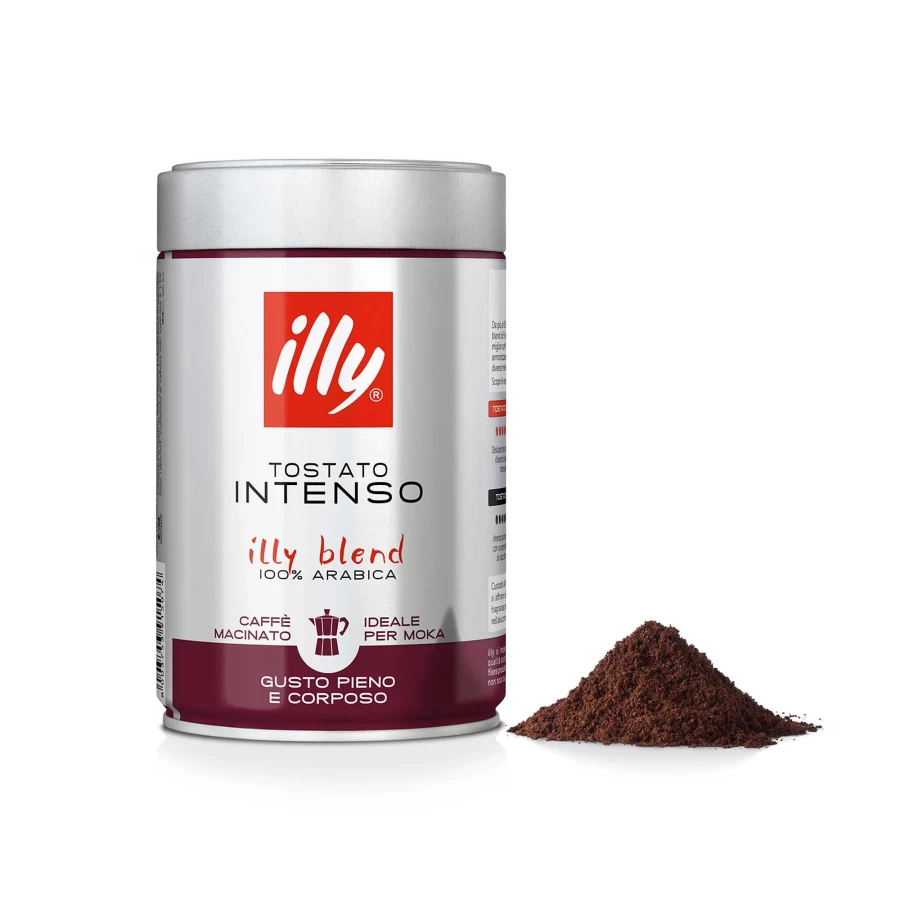 "Illy Coffee Tasting Kit - 3 Ground Coffee Packs for Moka Pot: Classic, Intense & Strong Blends"