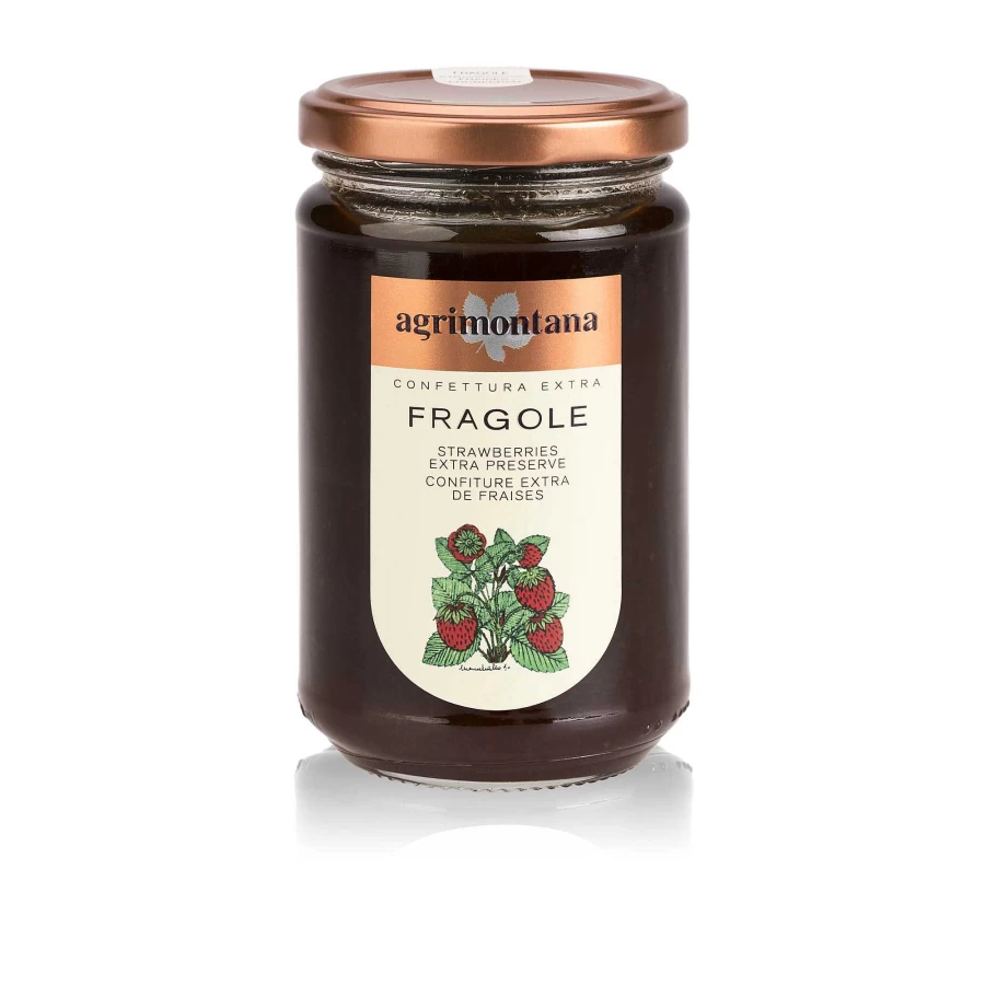 illy Premium Strawberry Jam 350g - Extra Fruit, Gourmet Spread
