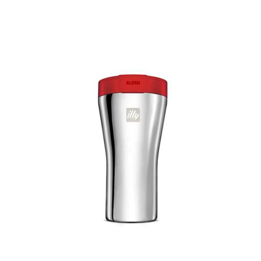"Illy Travel Mug 350ml – Alessi Design Insulated Coffee Cup"