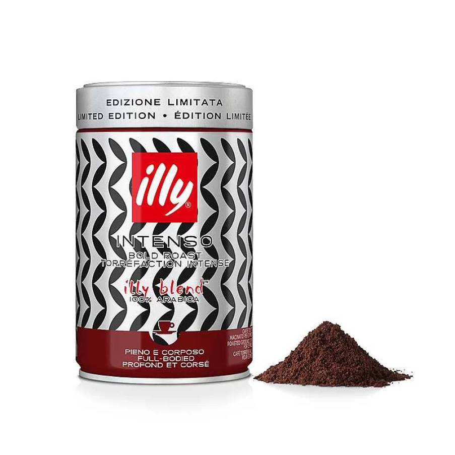 "Illy Intense Roasted Espresso Ground Coffee - Mona Hatoum Limited Edition Jar"