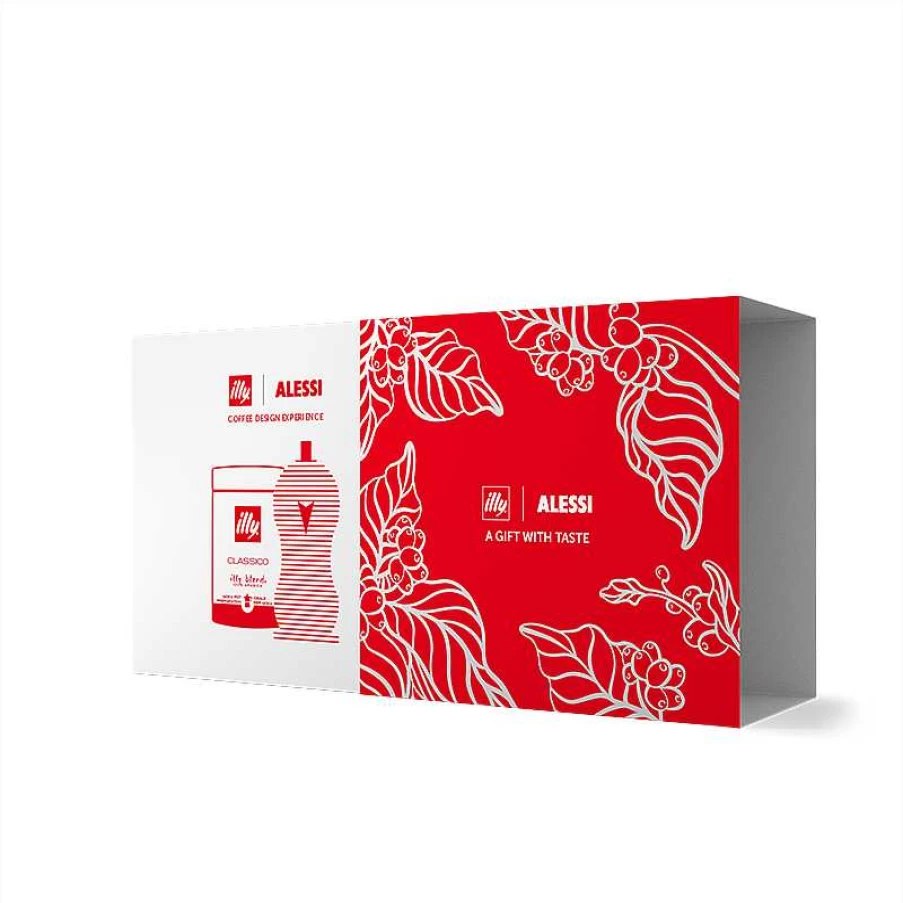 "Illy Coffee Gift Set with Alessi Pulcina Espresso Maker - Premium Coffee Lover's Bundle"