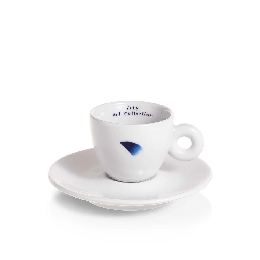 "Illy Art Collection Lee Ufan: Set of 2 Premium Espresso Cups"