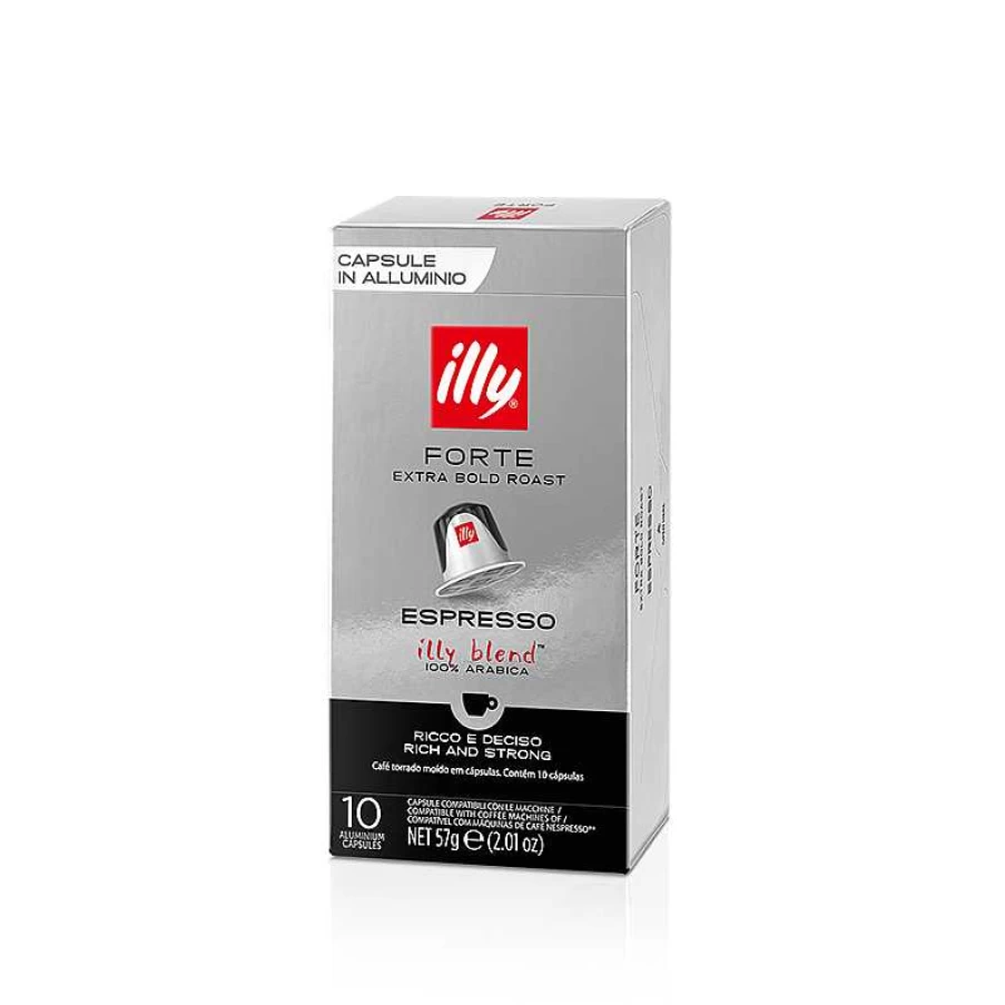 "Illy Strong Roasted Coffee Capsules - Compatible with Espresso Machines"