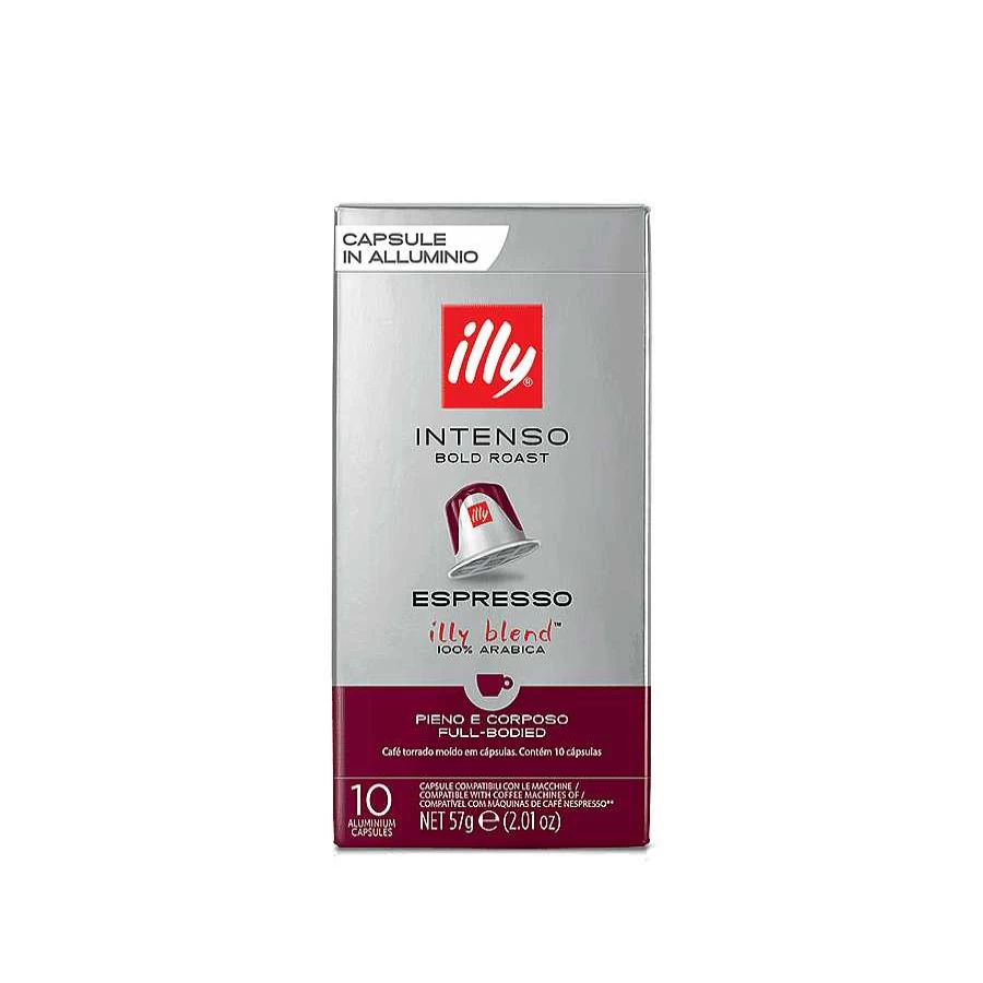 "Illy Intense Roast Coffee Capsules - Compatible with Espresso Machines"