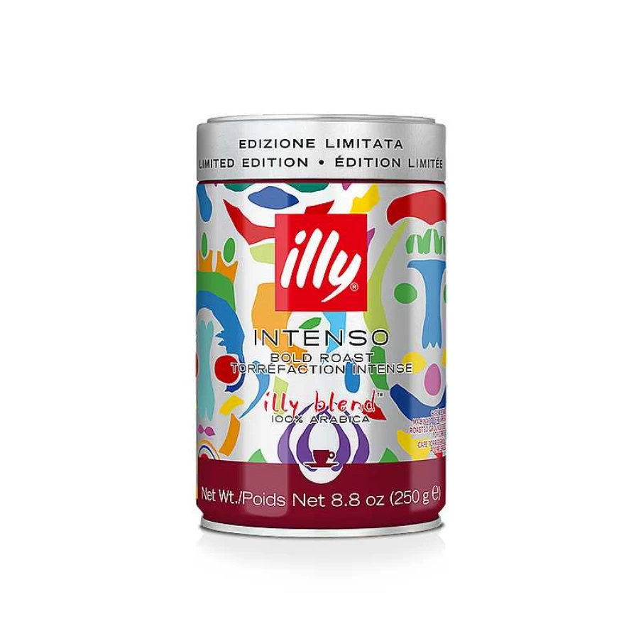 "Illy Intense Roasted Espresso Ground Coffee - Pascale Marthine Tayou Limited Edition"