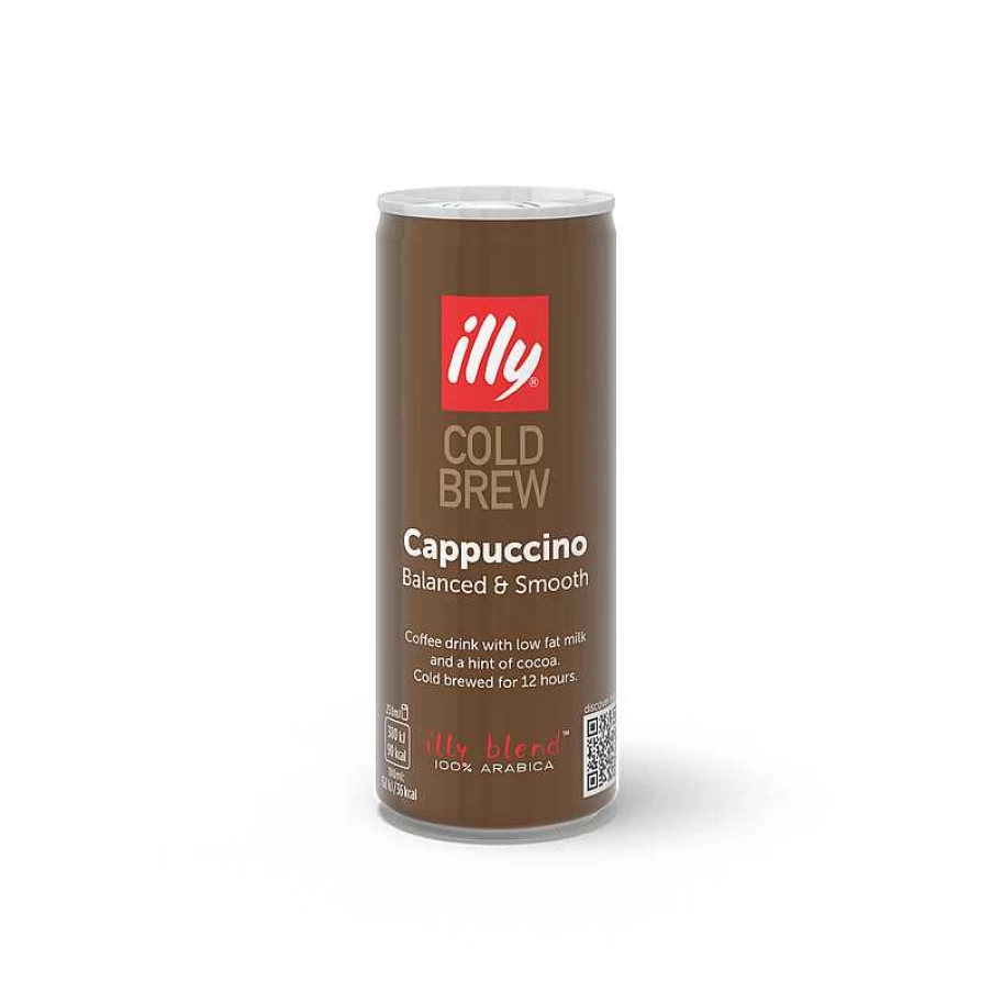 "Illy Ready To Drink Cold Brew Cappuccino - Premium Iced Coffee Beverage"