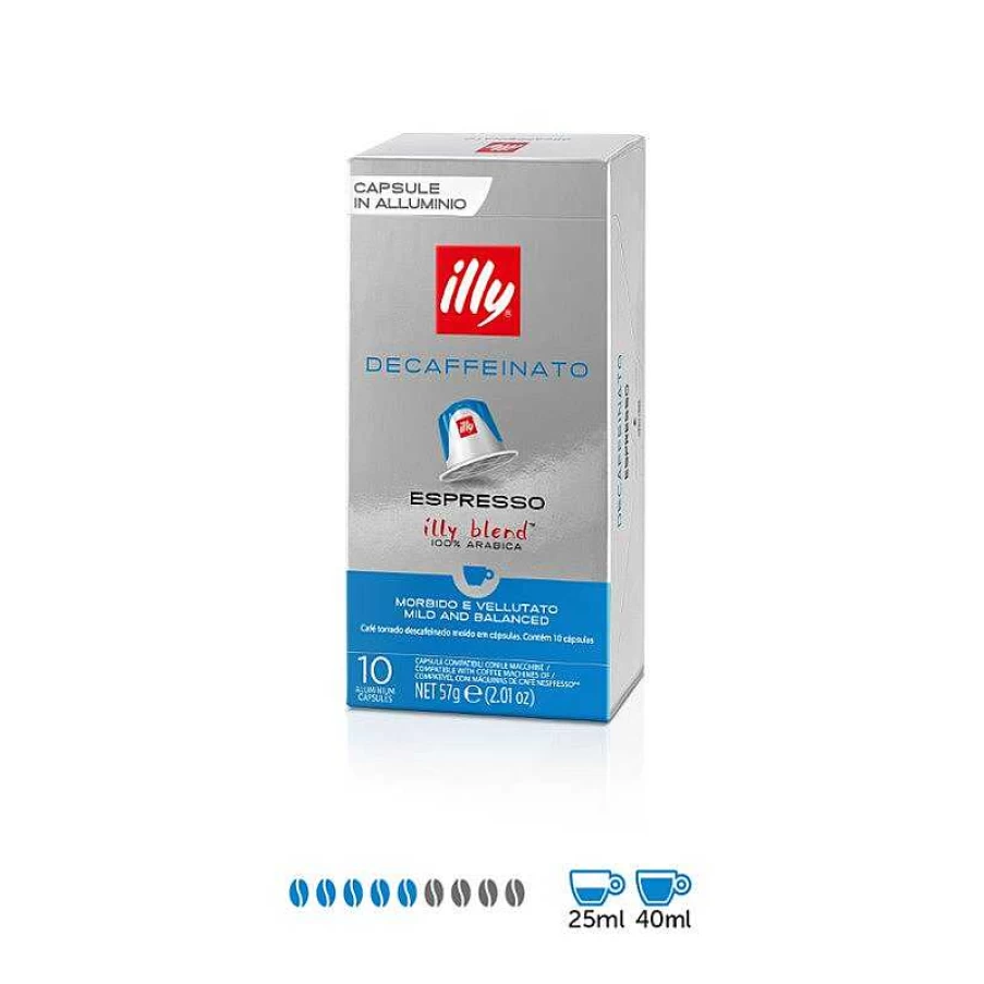 illy Decaffeinated Coffee Capsules - Compatible with Espresso Machines