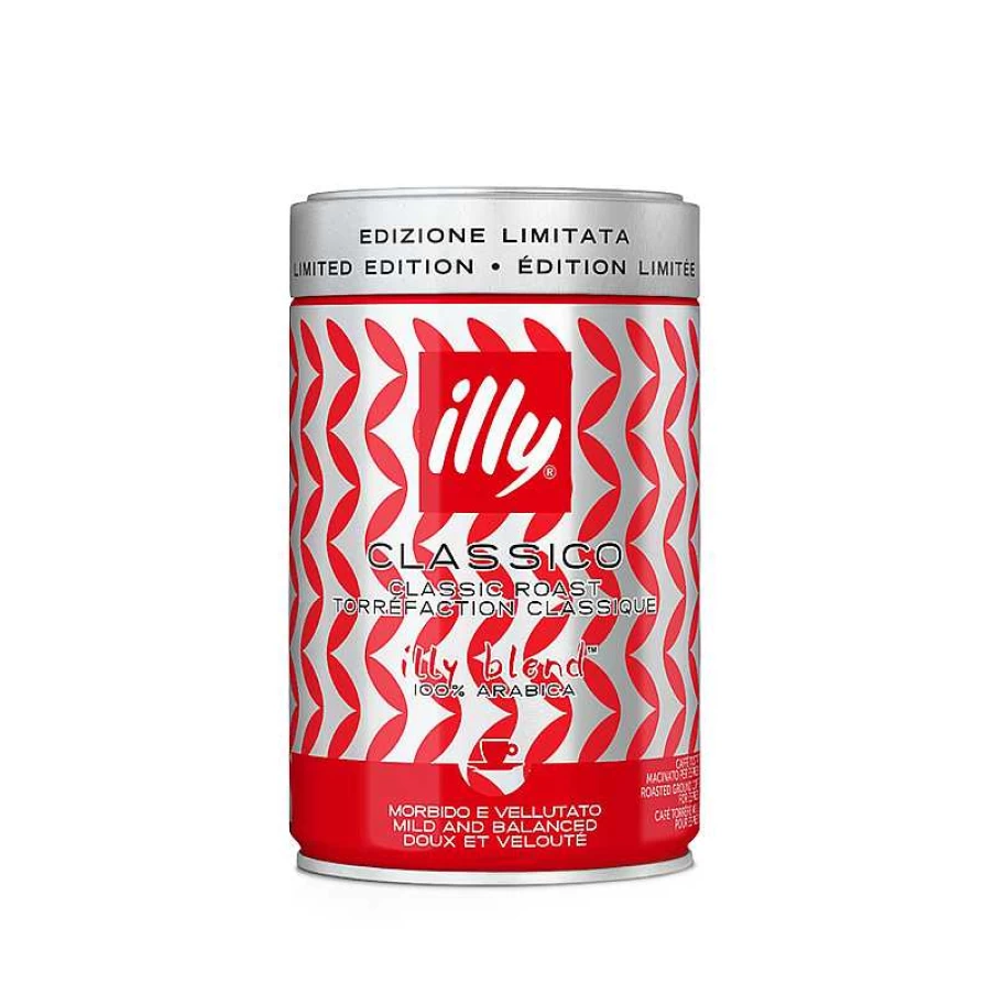 "Illy Classic Roasted Espresso Ground Coffee - Mona Hatoum Limited Edition Jar"