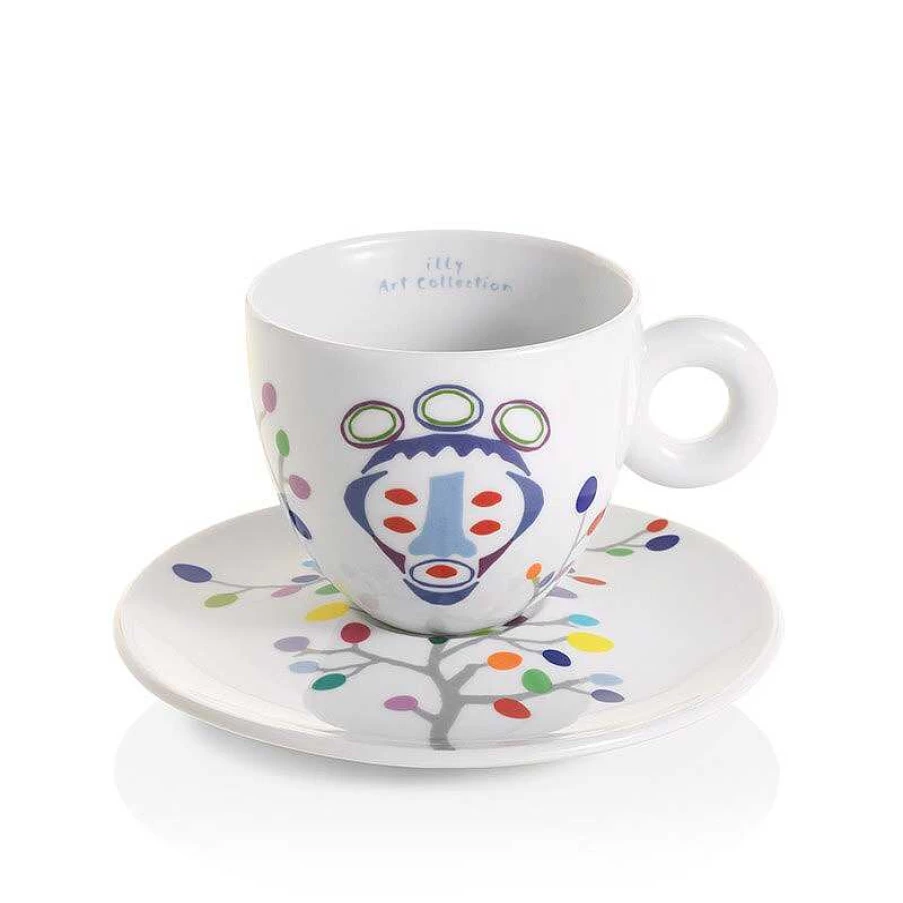 "Illy Art Collection Pascale Marthine Tayou - Set of 6 Premium Cappuccino Cups"