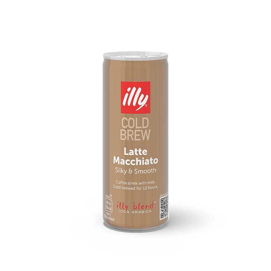 "Illy Cold Brew Latte Macchiato Ready-to-Drink Coffee - Premium Iced Coffee Beverage"