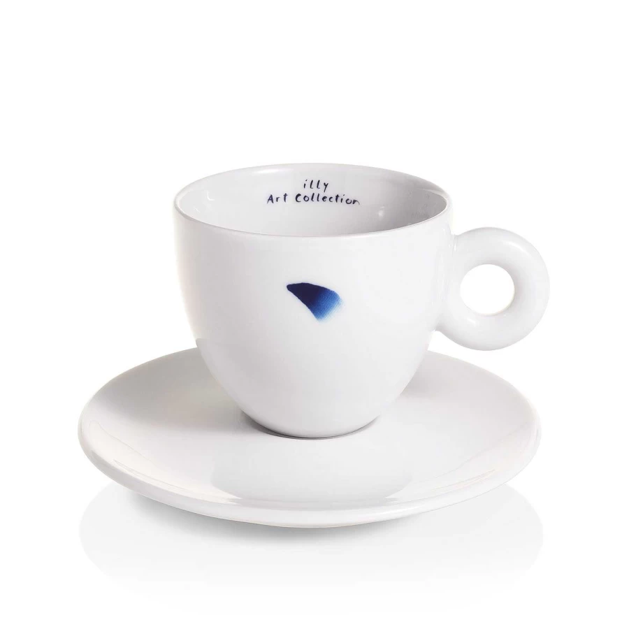 "Illy Art Collection Lee Ufan: Set of 2 Premium Cappuccino Cups"