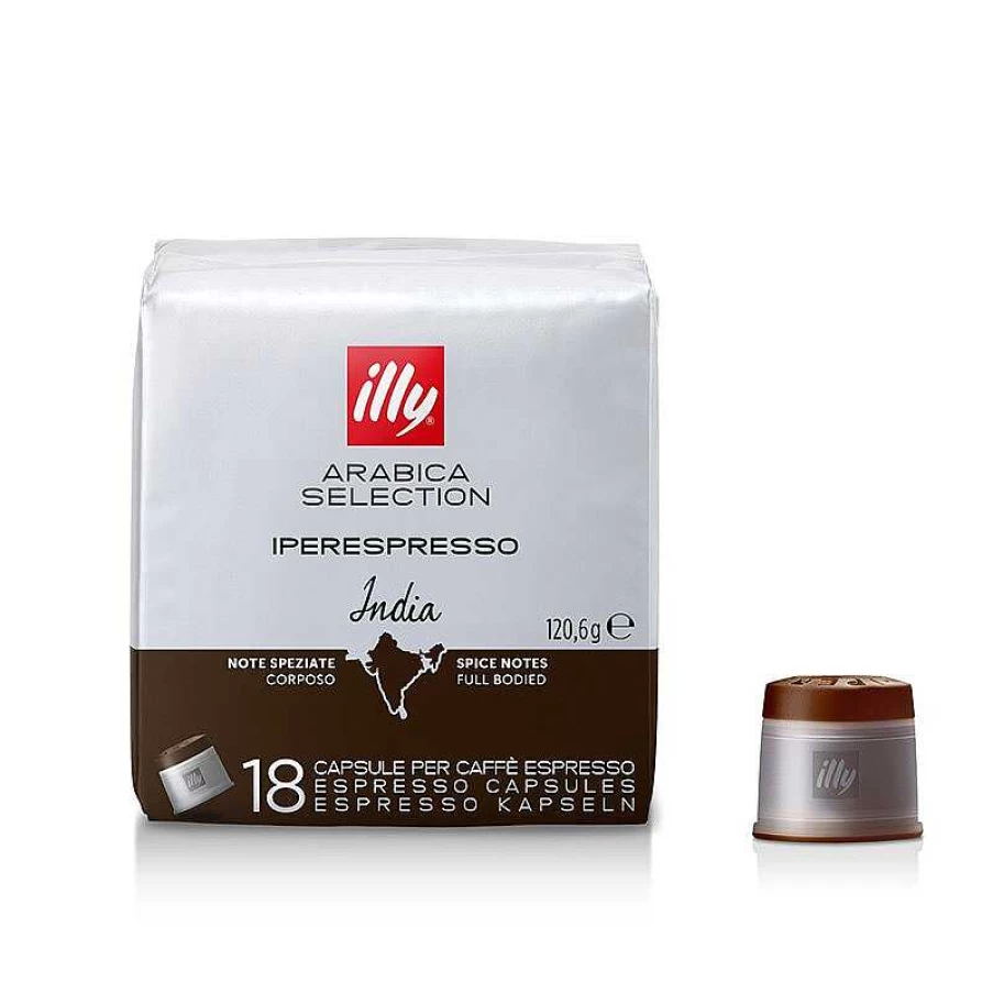 illy Iperespresso Coffee Capsules Arabica Selection India - Single Serve Pods for Espresso Machines