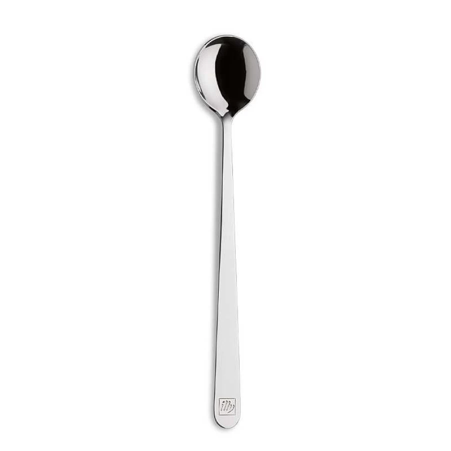 "Illy Girotondo Spoons - Set of 6 Stainless Steel Spoons, 160mm (6.3 Inches), Elegant Coffee Spoons for Espresso and Desserts"