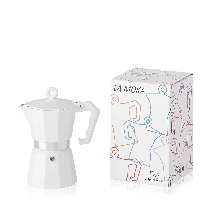 illy Moka Pot 6-Cup Stovetop Espresso Maker - Traditional Italian Coffee Maker for Rich Espresso