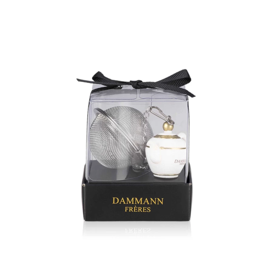 "Illy Tea Infuser with Dammann Teapot - Stainless Steel Loose Leaf Tea Strainer"