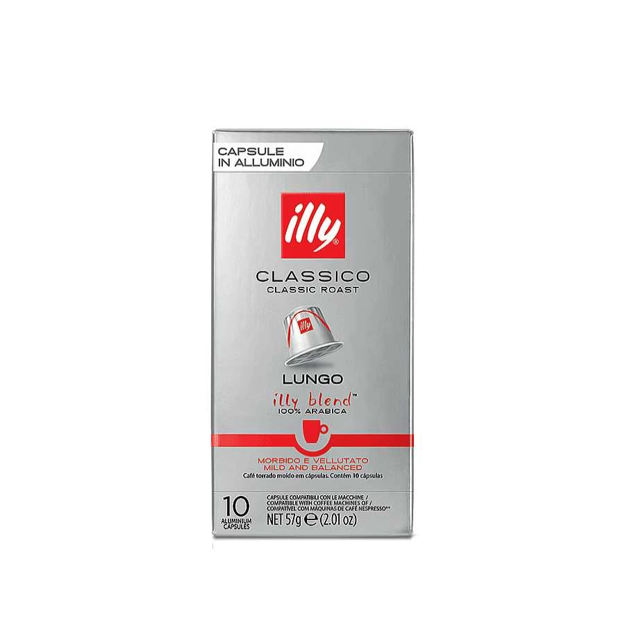 "Illy Classic Long Roast Coffee Capsules - Compatible with Nespresso Machines"