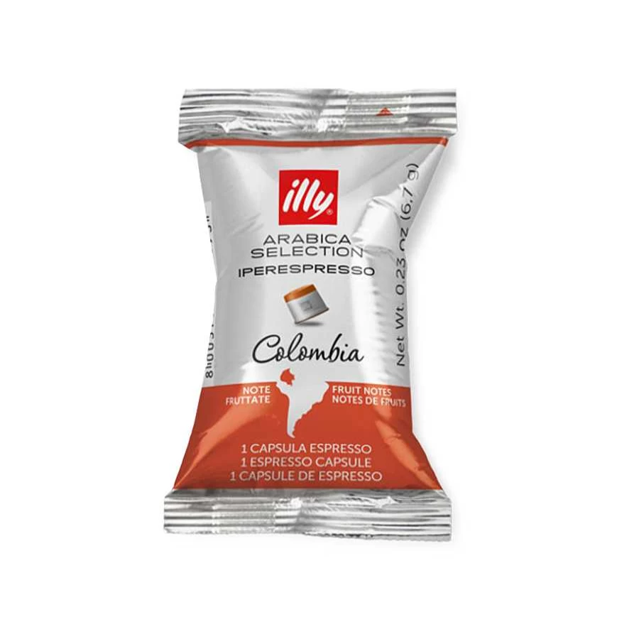 illy Iperespresso Arabica Coffee Capsules - Colombia Single Origin for Espresso Machines