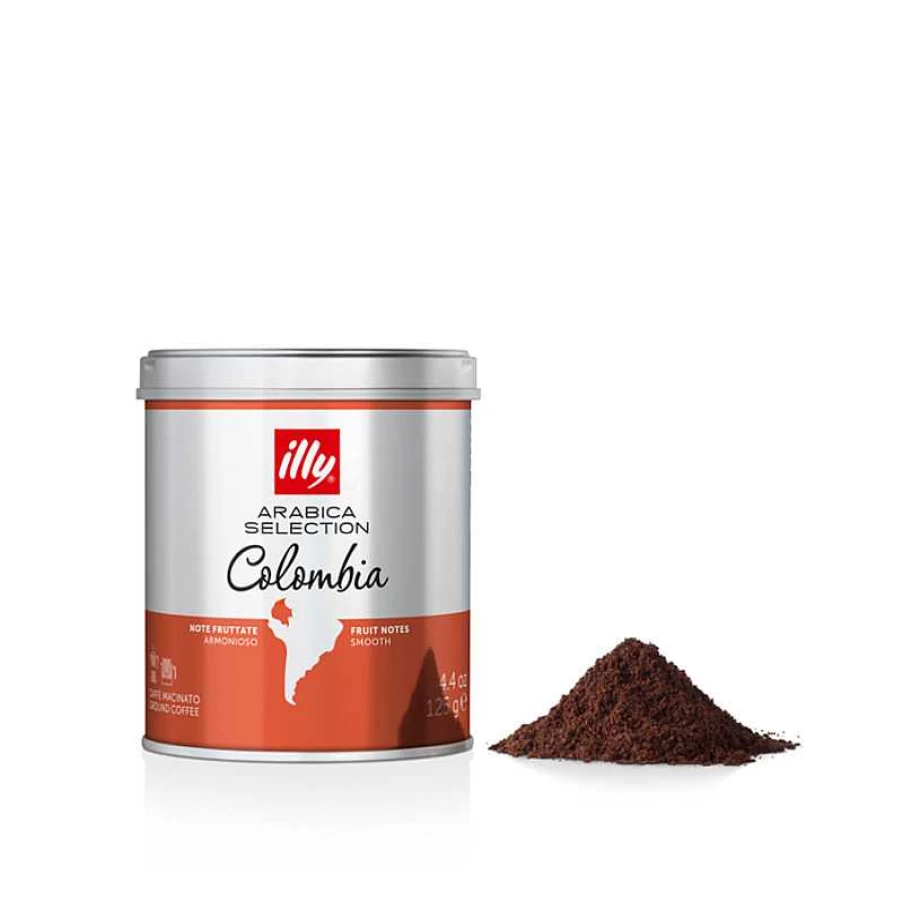illy Colombia Moka Arabica Ground Coffee - Premium Selection for Rich Flavor