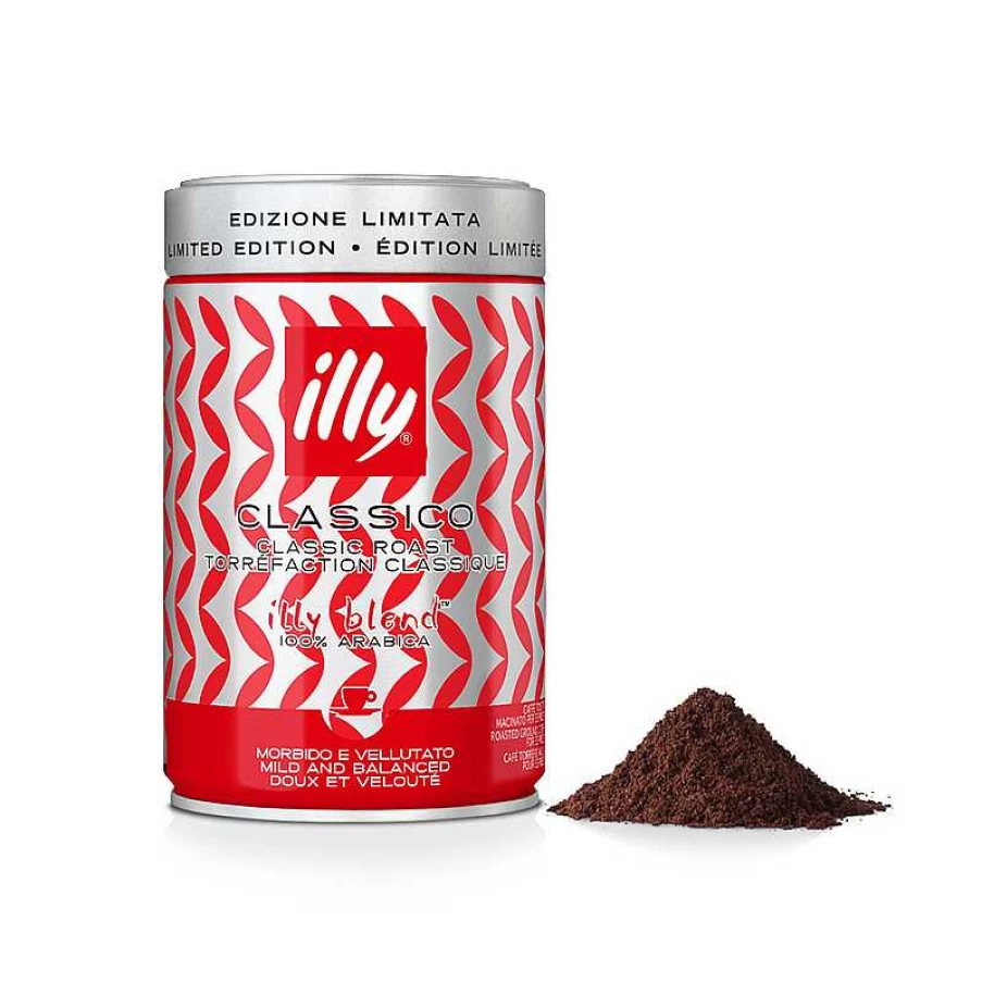 "Illy Classic Roasted Espresso Ground Coffee - Mona Hatoum Limited Edition Jar"