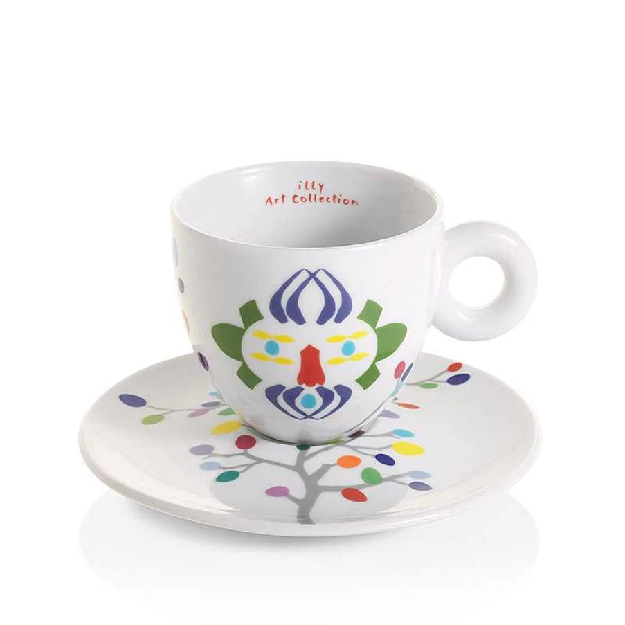 "Illy Art Collection Pascale Marthine Tayou - Set of 6 Premium Cappuccino Cups"