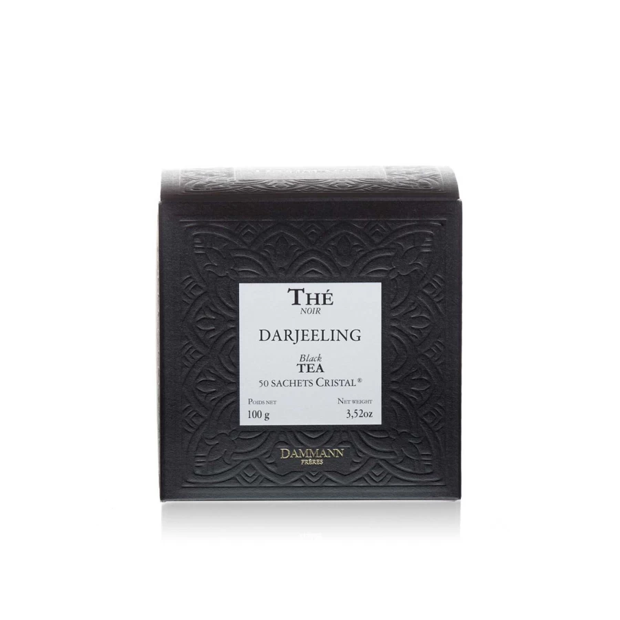 illy Darjeeling Tea - Premium Loose Leaf Black Tea, 50 Crystal Pyramid Tea Bags