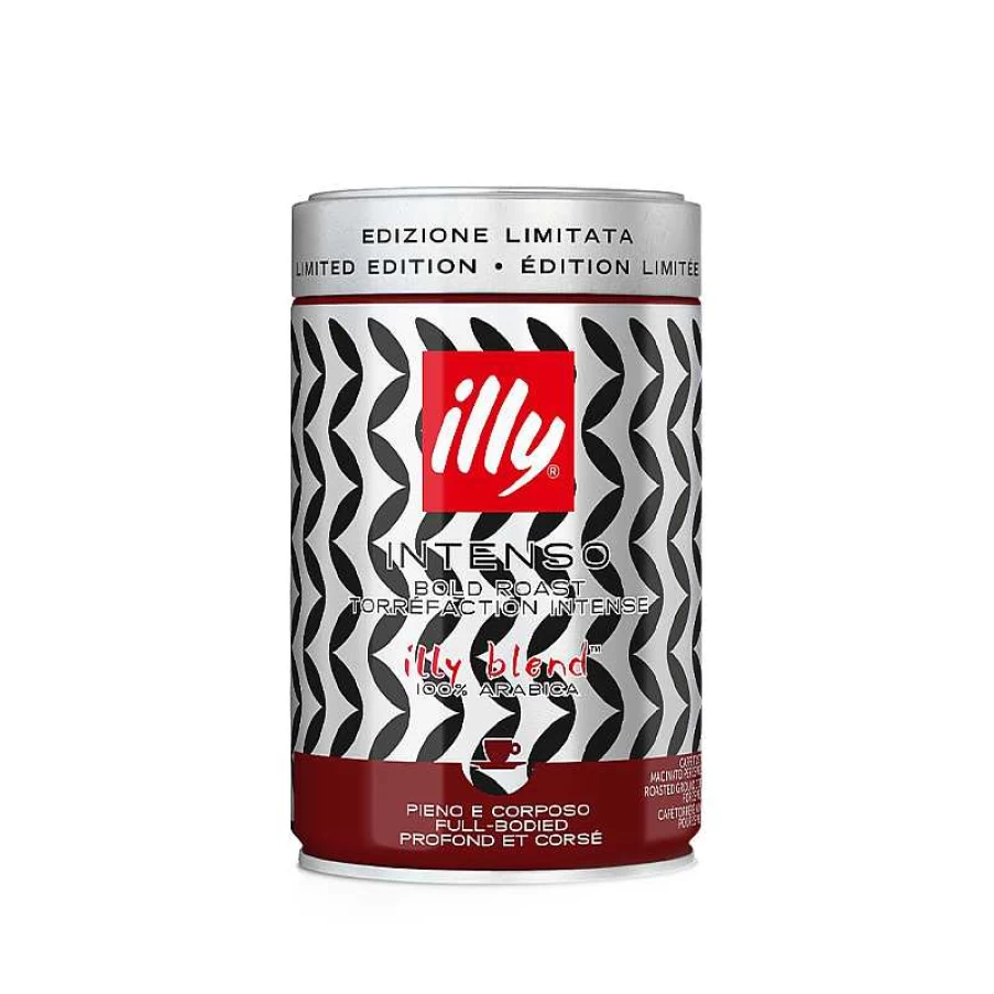 "Illy Intense Roasted Espresso Ground Coffee - Mona Hatoum Limited Edition Jar"