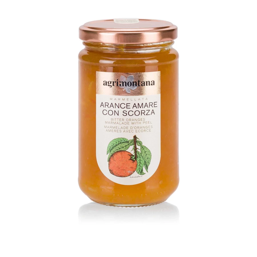illy Premium Bitter Orange Marmalade - 350g Jar - Agrimontana Italian Recipe - Gourmet Fruit Spread