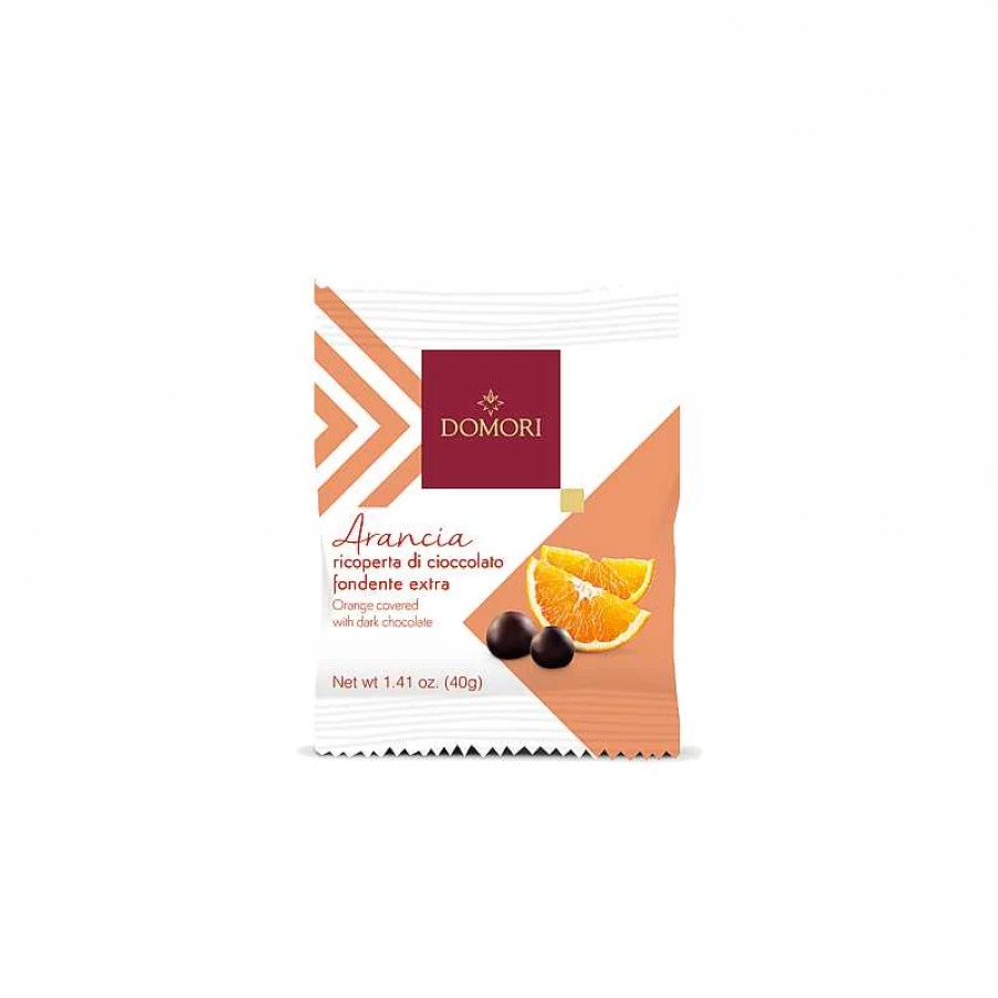 "Illy Candied Orange Dragees Covered in Premium Dark Chocolate"
