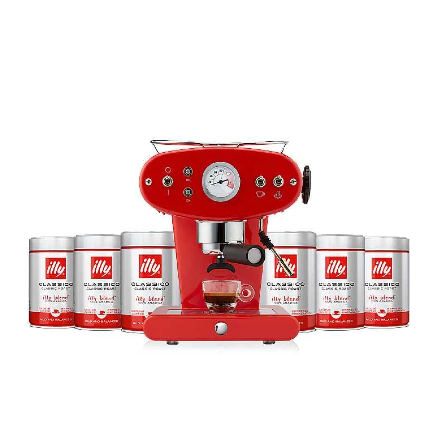 "Illy X1 Coffee Machine & Classic Ground Coffee Bundle - Limited Time Promo"
