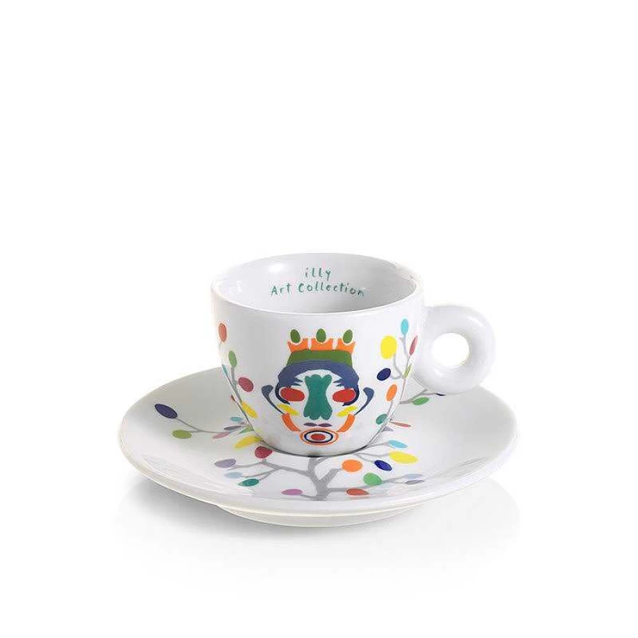 "Illy Art Collection Set of 6 Espresso Cups by Pascale Marthine Tayou"
