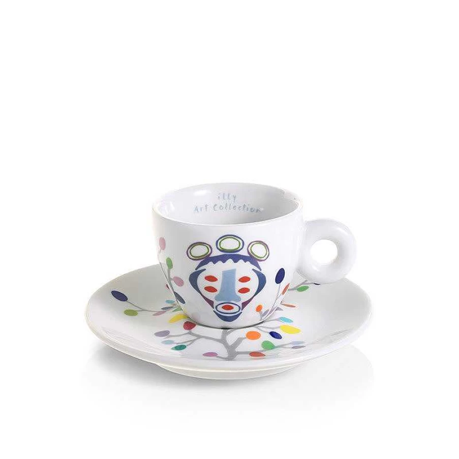 "Illy Art Collection Set of 6 Espresso Cups by Pascale Marthine Tayou"