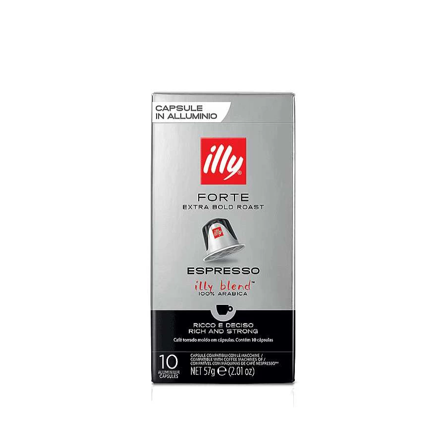 "Illy Strong Roasted Coffee Capsules - Compatible with Espresso Machines"