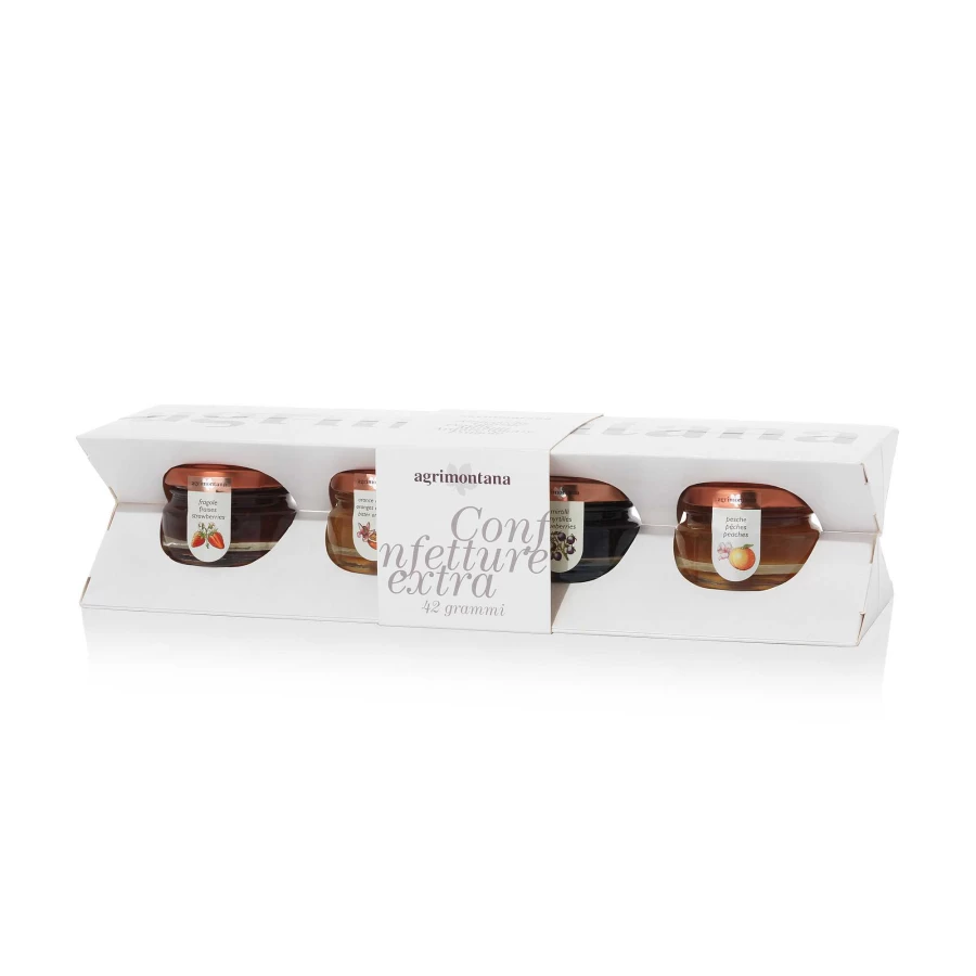 "Illy Gourmet Jam Assortment - Case of 4 Premium 42g Jars, Perfect for Gifting"