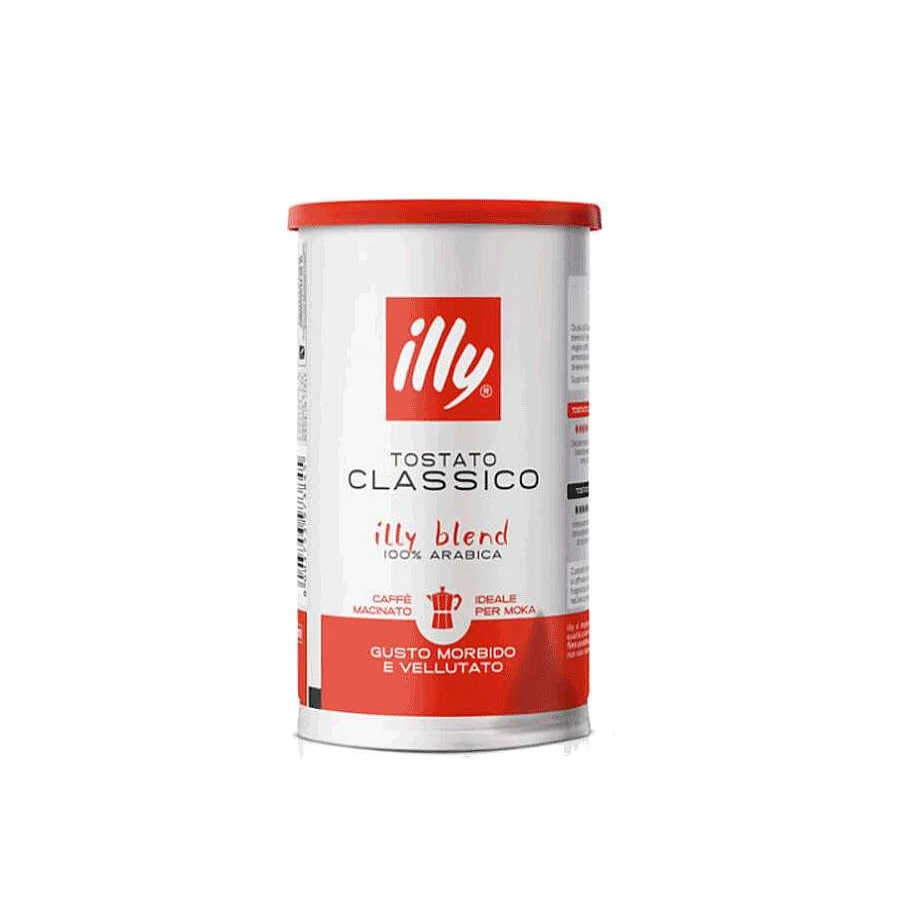 "Illy Classic Roasted Ground Moka Coffee - 185g (6.5oz) Premium Italian Blend"