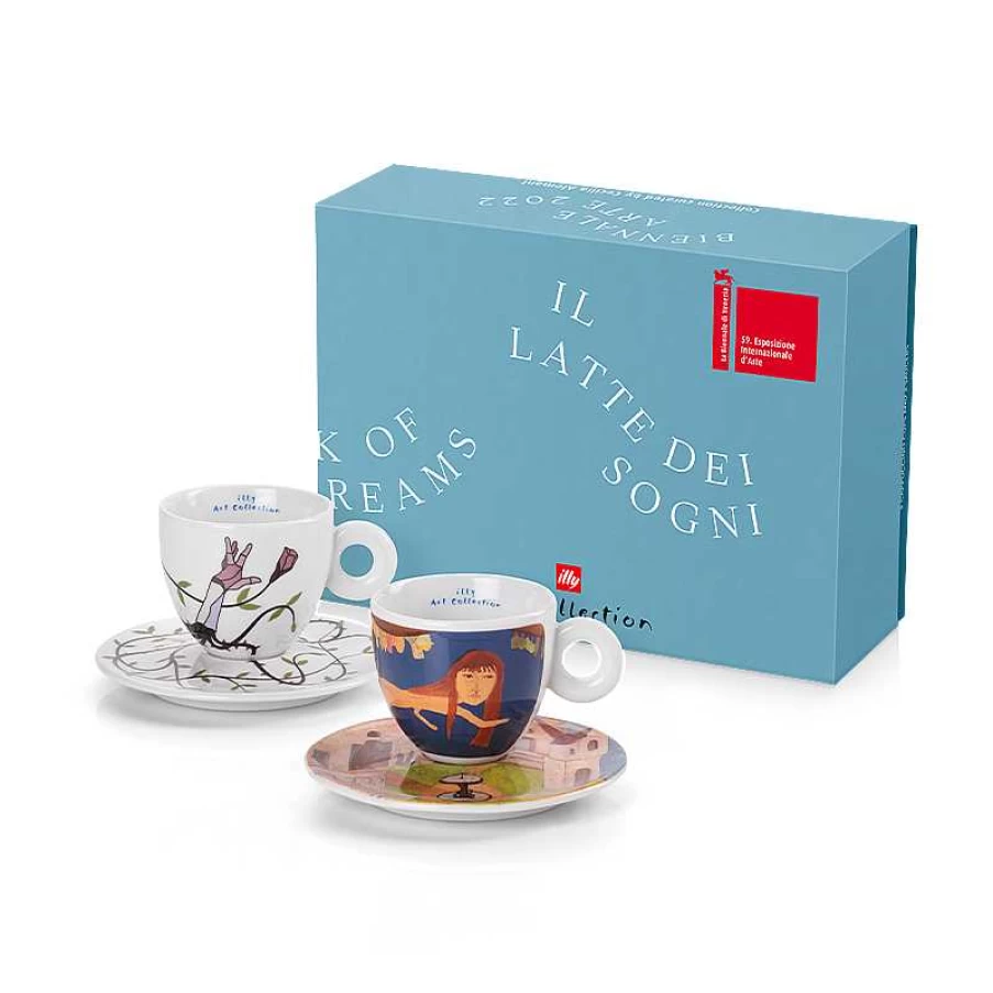 "Illy Art Collection Biennale 2022 - Set of 2 Premium Cappuccino Cups"