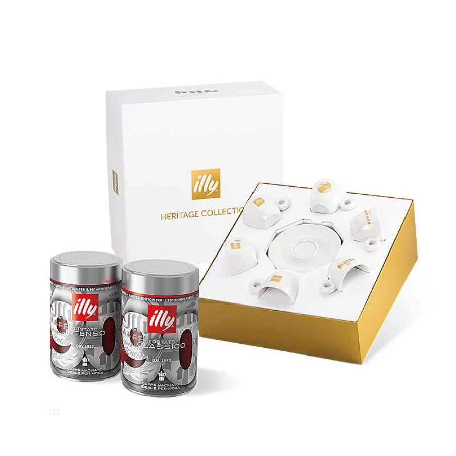 "Illy 90th Anniversary Limited Edition Heritage Collection with Exclusive Gift Jar"