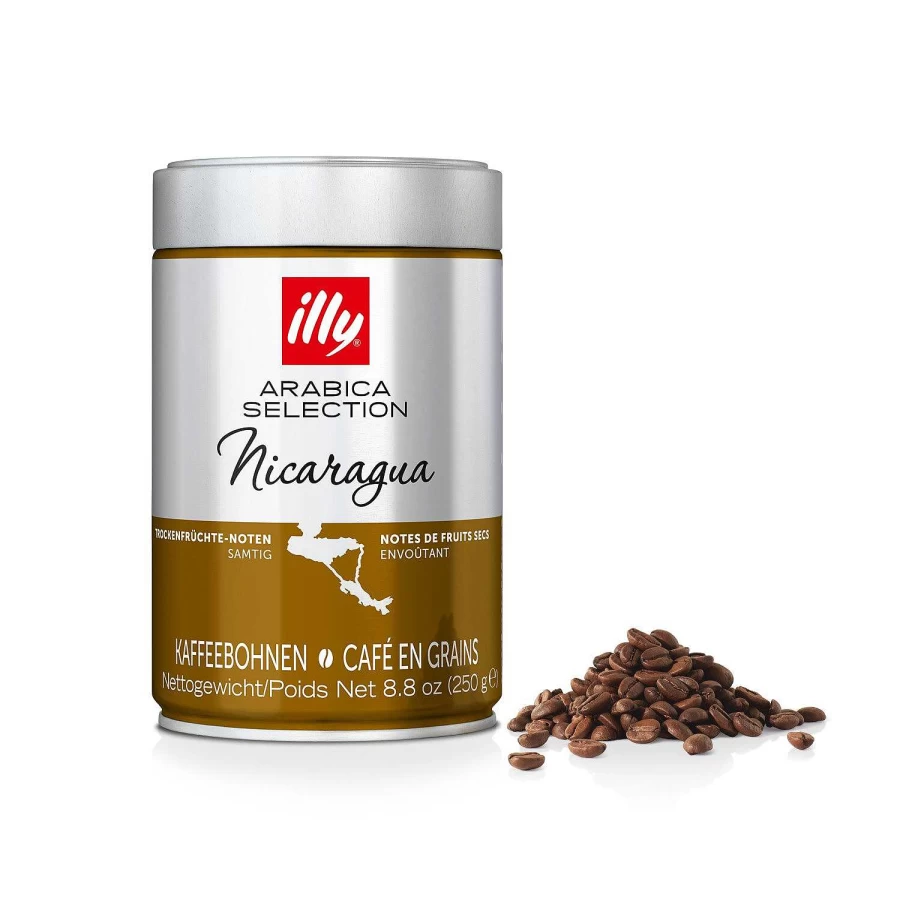 illy Nicaragua Arabica Coffee Beans - Premium Single Origin, 250g Bag